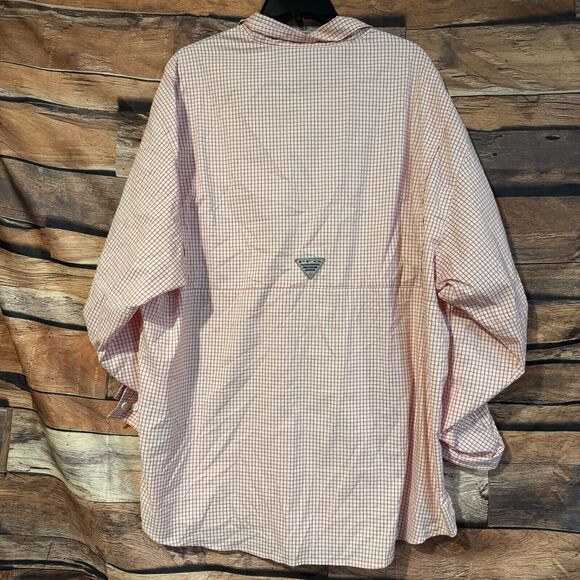 Columbia PFG Super Tamiami 2XL? Vented Fishing LS Button Up Shirt Red Check - Picture 4 of 10